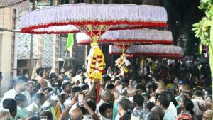 Decades-old tradition: Tirupati temple umbrellas taken out in procession in Chennai