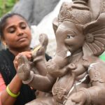 Demand for clay Ganesh idols surges ahead of Vinayaka Chaturthi