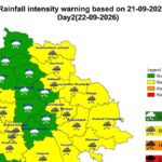 Heavy rainfall forecast in 14 Telangana districts on September 22