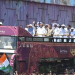 First time in India: Open top bus takes ministers in procession to Cabinet meeting in Mangaluru