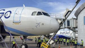 Indigo flight hits pole while parking at Srinagar airport, no injuries
