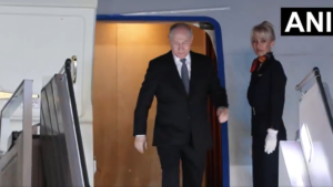 Russian President Vladimir Putin arrives in New Delhi to attend BRICS summit