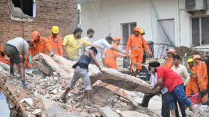 Delhi building collapse LIVE updates: Delhi CM Rekha Gupta reaches site; rescue operations underway