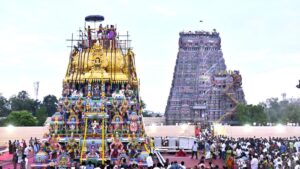 Madurai’s Meenakshi Temple kumbabishekam LIVE: Lakhs of devotees witness consecration ceremony after 17 years