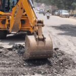 After viral gridlock, traffic police and residents take up temporary road repair at Whitefield in Bengaluru