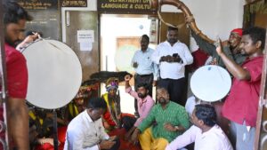 Blowing the trumpet for Rs. 12 crore   pending bills: Telangana artistes demand unpaid wages for performances at government events
