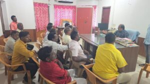 Villagers oppose setting up of sewage treatment plant at Peace Committee meeting held in Vaniyambadi